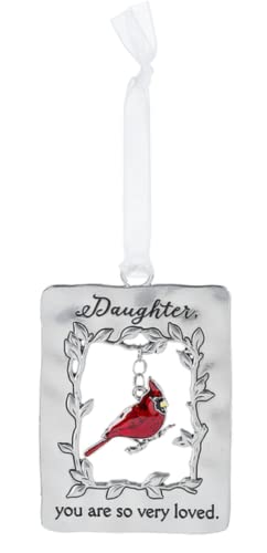 Ganz Daughter, You Are So Very Loved Ornament, Zinc and Epoxy, 2.88 Inches Width, 3 Inches Height, Silver