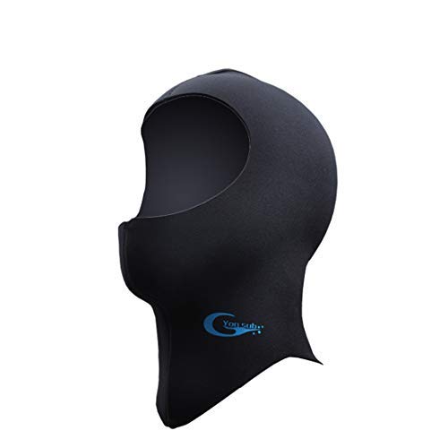 Yonsub Diving Hood - Neoprene Wetsuit Dive Hood 3MM 5MM for Men Women Dive Cap Surfing Thermal Hood for Water Sports