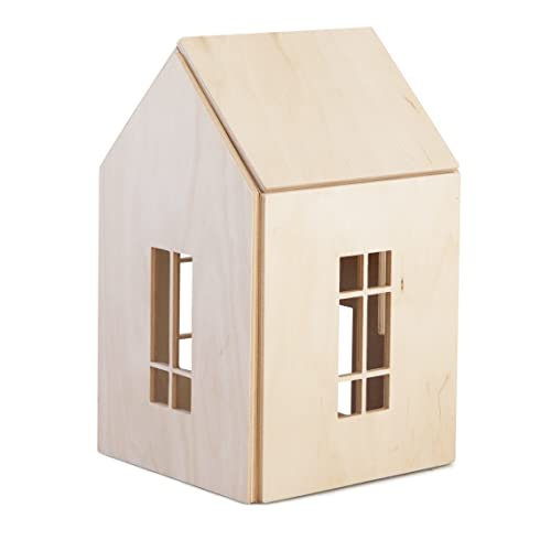 Ukidz Babai Wooden Dollhouse on Magnets Large - Natural