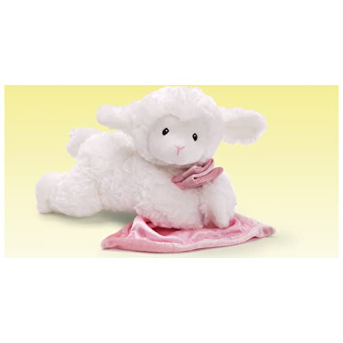 GUND Lena Lamb with Pink Blanket Stuffed Animal Sound Plush, 6"