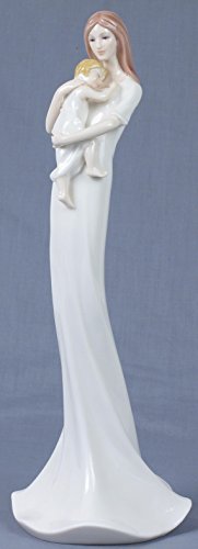 Unicorn Studio 12 Inch Figurine Graceful Pale Brown Hair Mother holding her child
