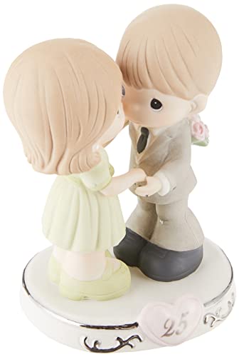 Precious Moments,  Through The Years - 25th Anniversary, Bisque Porcelain Figurine, 123020
