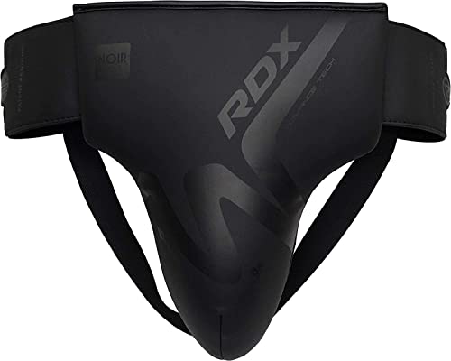 RDX Groin Protector for Boxing, Muay Thai, Kickboxing and MMA Fighting, Maya Hide Leather Abdo Gear for Martial Arts Training, Men Jockstrap Abdominal Guard for Sparring, Taekwondo and Grappling