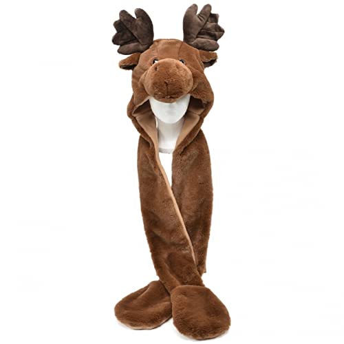 Unipak 2121LMO Moose Hat with Mittens, 37-inch Height