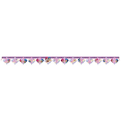 Unique Industries 6ft Shimmer and Shine Birthday Banner