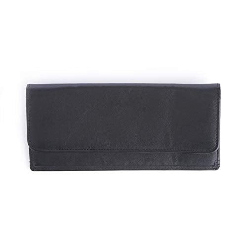 Royce Leather RFID Blocking Clutch Wallet - Black