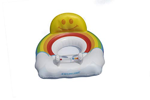 Swimline Inflatable Rainbow Baby Seat Float