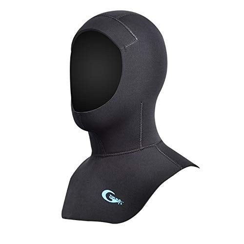 Yonsub Diving Hood - Neoprene Wetsuit Dive Hood 3MM 5MM for Men Women Dive Cap Surfing Thermal Hood for Water Sports (5mm, S)