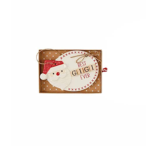 Mud Pie Ceramic "Gigi" Ornament, 5-inch