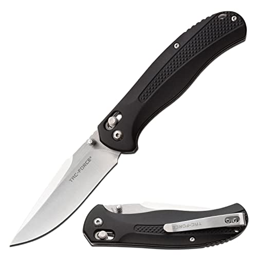 Master Cutlery TAC Force Folder 3.5 in Blade Black Aluminum Handle (TF-1030BK)