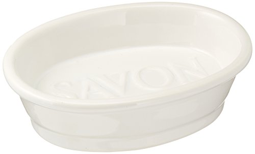 Abbott Collection  White Oval Savon Dish