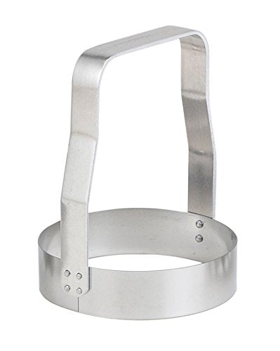 HIC Kwik Kut Plain Edge Manual Food Chopper, Stainless Steel Blade, 2.875-Inch Diameter x 3-Inches Tall, Made in the USA