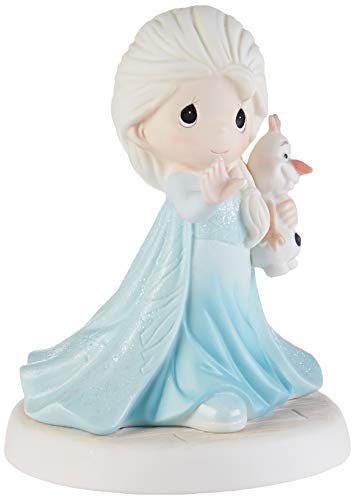 Precious Moments 193053 Disney Showcase Frozen There's Snow One Like You Bisque Porcelain Figurine, Multi