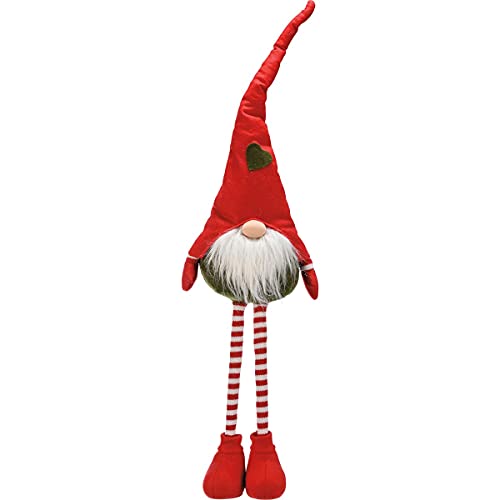 Primitives by Kathy 111876 Standing Gnome with Red Hat, Large, 32-inch