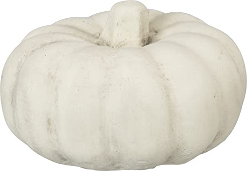 Primitives by Kathy Cement Pumpkin - Small Antique White