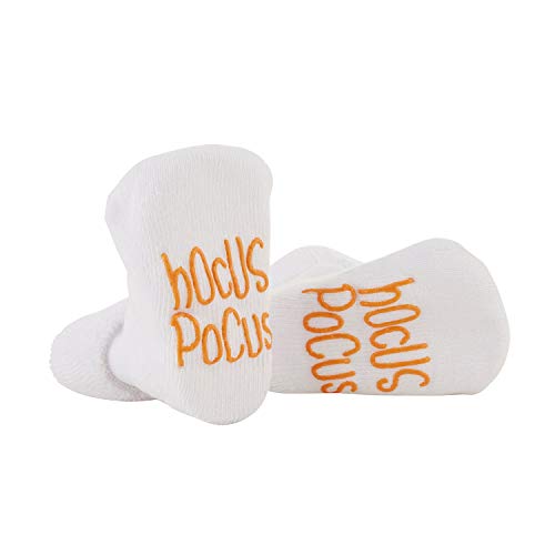Creative Brands Stephan Baby Non-Skid Silly Socks with Cute Sayings, Halloween, Hocus Pokus, Fits 3-12 Months