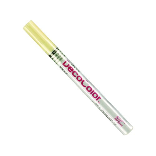 Uchida 200-C-70 Marvy Deco Color Fine Point Paint Marker Art Supplies, Cream Yellow