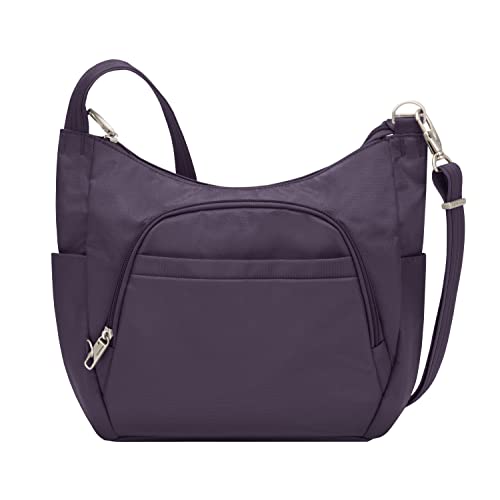 Travelon Anti-Theft Cross-Body Bucket Bag, Purple, One Size