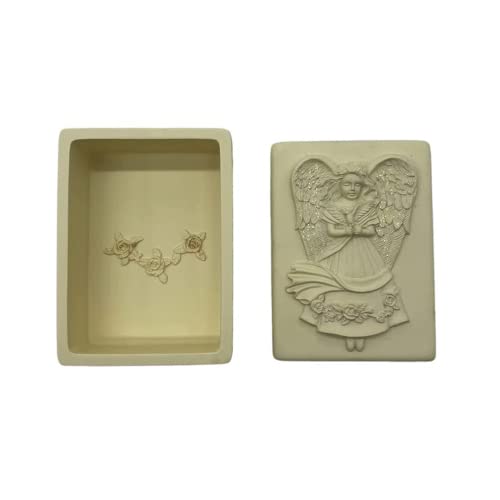 Comfy Hour Faith and Hope Collection Angel of Peace Keepsake Box, Polyresin, 3.45 Inch