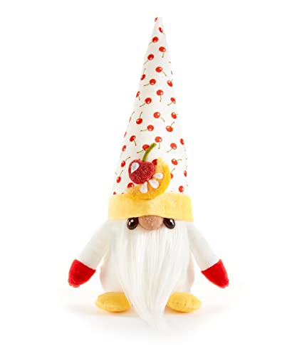 Giftcraft 474515 Cherry and Lemon Gnome, 10 inch, Polyester, Cherry