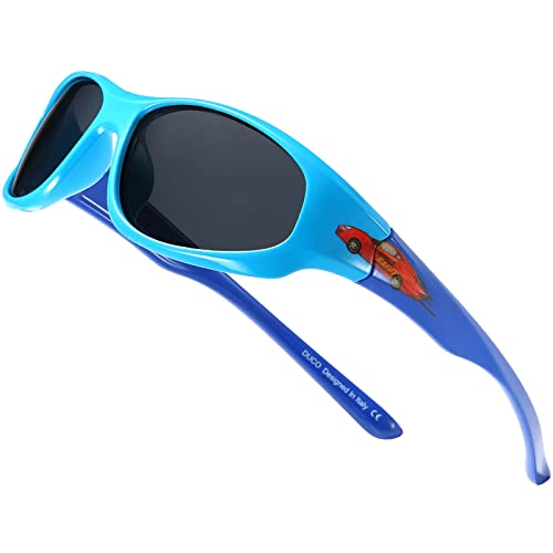 Duco Kids Sunglasses Boys Girls Sports Polarized Sunglasses Youth Sunglasses UV Protection Age 6-10 K006