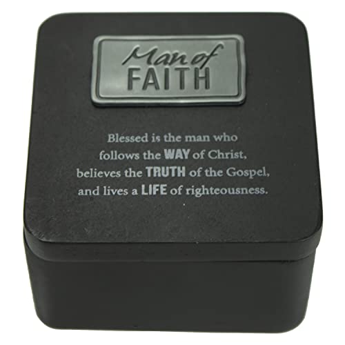 Cathedral Art Abbey & CA Gift Man Of Faith Keepsake Box W/ Magnetic Cover