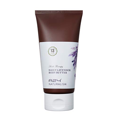 A24 Lavender Body Butter - pH balance 5.5, Hypoallergenic, Aloe Vera Juice Derived Not Powder, 99.30% Natural Ingredients, Vegan Formula, Ideal For All Skin Type
