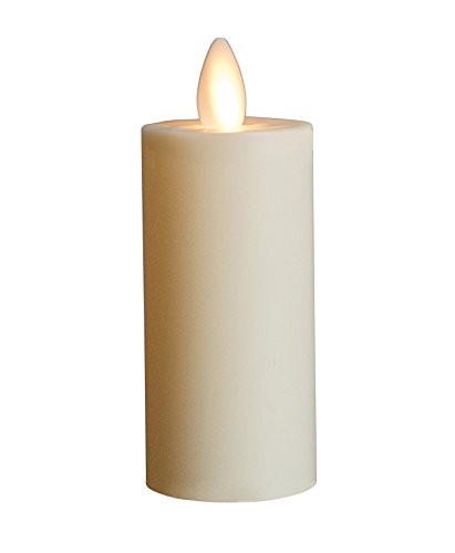 Mystique Flameless Candle, Ivory 3" Votive, Plastic Candle With Realistic Flickering Wick, Battery Operated, By Boston Warehouse