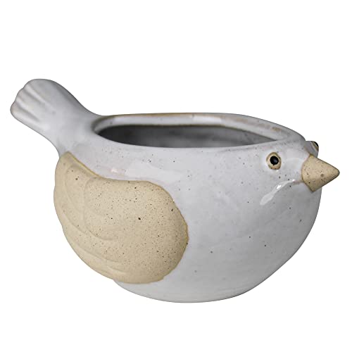 HomArt Bird Cachepot, 6.25-inch Length, Ceramic