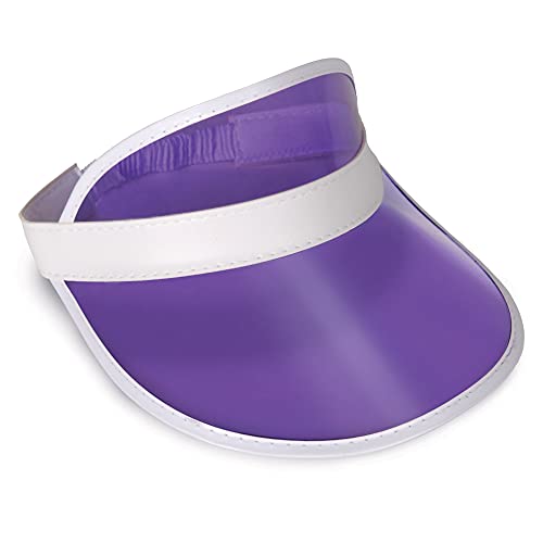 Beistle Clear Purple Plastic Dealer's Design Visor