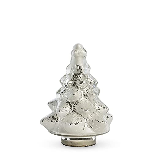 Park Hill Collection XCB10665 ICY Glass Tabletop Fir Tree, Small, 6.25-inch Height