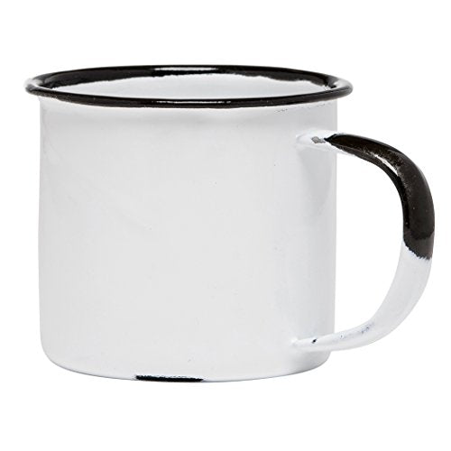 CWI Distressed White Enamel Mini Mug