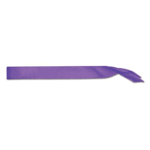 Beistle Satin Sash, 33" x 4", Purple