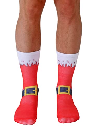 Living Royal 7014C Santa Boots Crew Socks, 13-inch Length