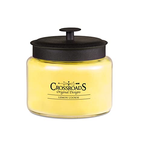 Crossroads Lemon Cookie Jar Candle, 64-Ounce, Paraffin Wax