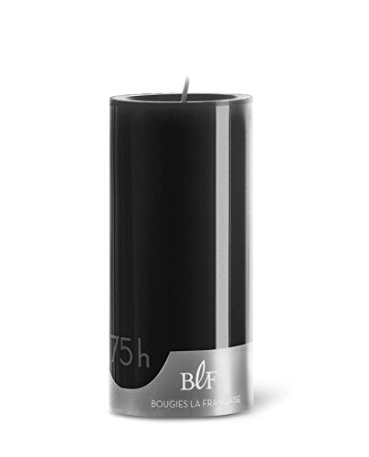 BLF Bougies La Francaise 490915 Candle-Through Pillar Candle, 75 Hour Burn Time, Liqourice, Made in France, 5.90-inch High