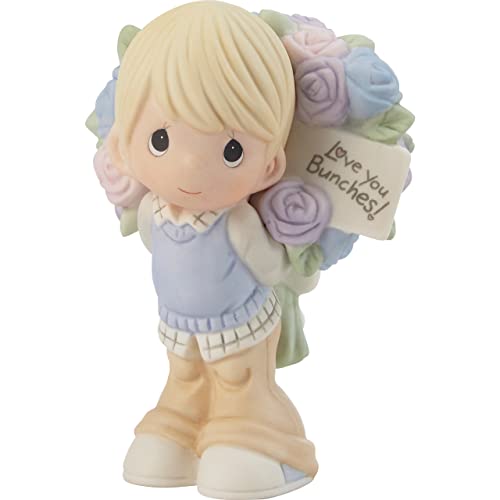 Precious Moments 216011 Love You Bunches Boy Bisque Porcelain Figurine , White