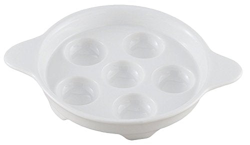HIC Harold Import Co. 90P HIC Porcelain Footed Escargot Plate 6.5-inch