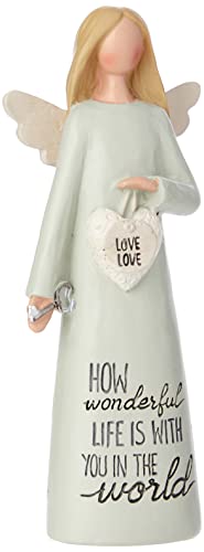 Blossom Bucket Angel Figurine How Wonderful Life With You Guardian Angel Sentimental Gift
