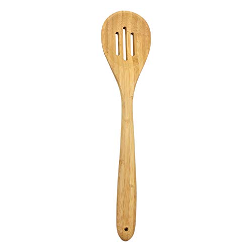 Tablecraft 700005 Slotted Spoon, 14 x 3.25 x .75", Bamboo