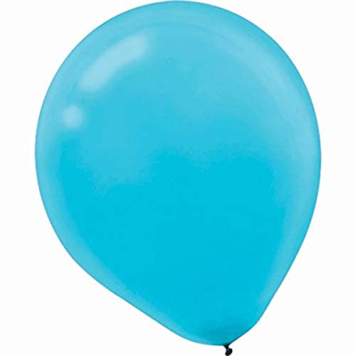 Amscan Enchanting Caribbean Solid Latex Balloons Party Supplies for Any Occasion, 12", Blue