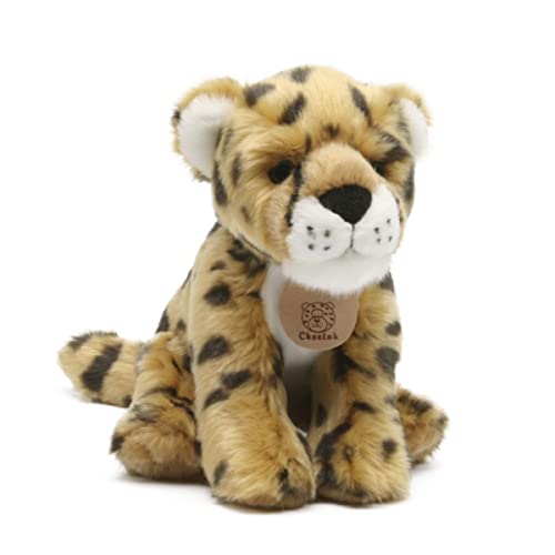 Unipak Baby Jungle Cheetah Plush Figure Toy, Kids Toddler Baby Stuffed Animal Toy, 9-inch Height