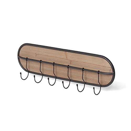 Park Hill Collection Park Hill Pantry & Cafe Wood and Iron Wall Hook Rack