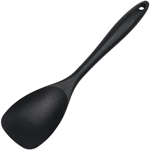 Chef Craft Premium Silicone Spoon Spatula, 11.5 inch, Black