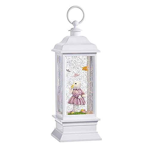 RAZ Imports Bunny with Butterflies Animated Lighted Wat, 11.25 inches