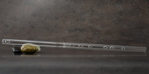 Hall Crystal Flutes 11999 - Inline Glass Flute in F - Clear Glass