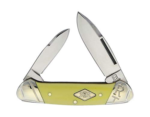 Blue Ridge Knives Rough Ryder KB203R/RR1736 Canoe Yellow Carbon