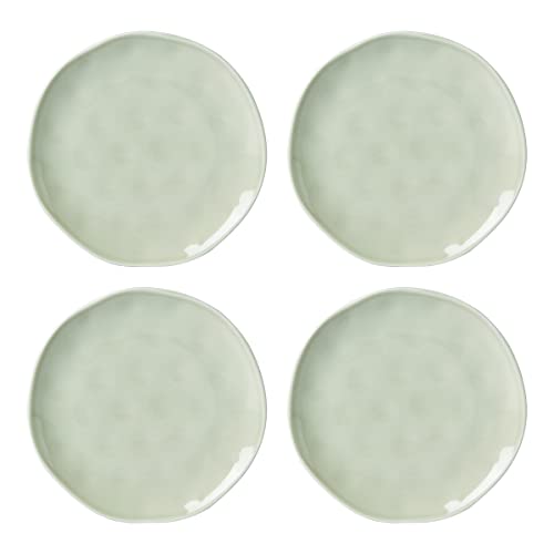 Lenox Bay Colors 4Pc Accent Plates, Grey, 4.10, White