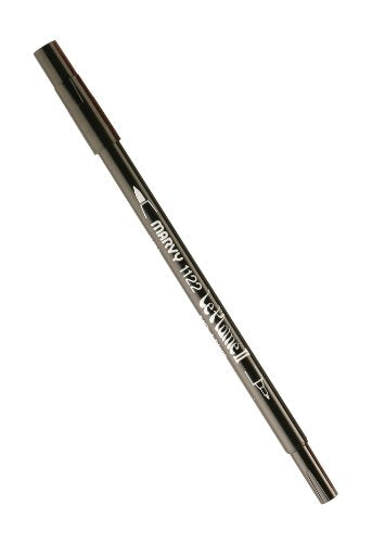 Uchida 1122-C-1 Marvy Extra Fine Tip Le Plume II Double Ender Marker Pen, Black
