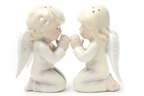 Pacific Trading Angels Kneeling Magnetic Salt & Pepper Shakers